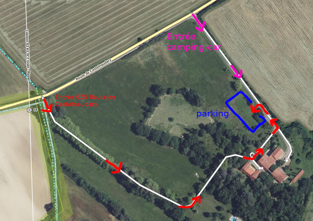 Plan d'accès au domaine